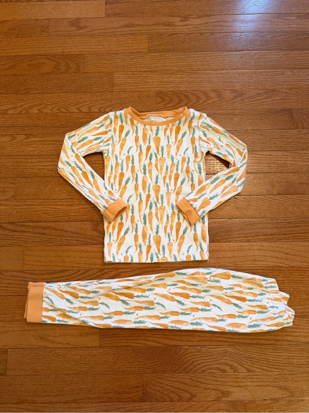 Burt’s Bees Kids Carrot Easter Pajamas 5T